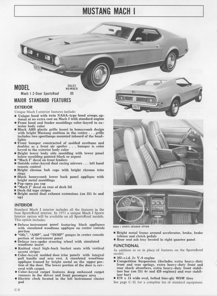 1971 Ford Mustang Mach I
