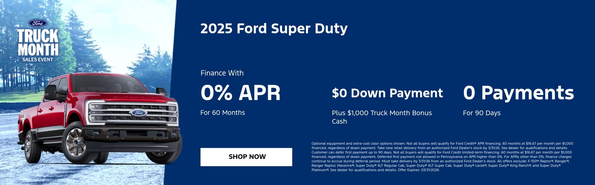 Ford Super Duty Truck Month Special