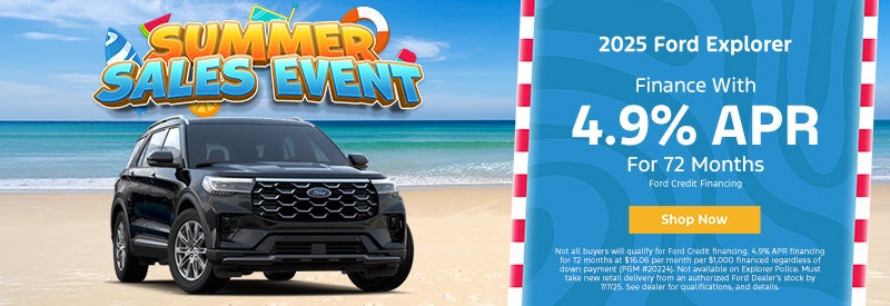 Summer Sales | 2025 Ford Explorer